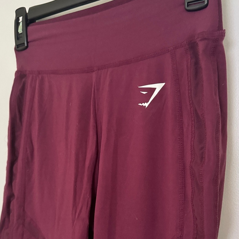 Women's Burgundy Gym Leggings
